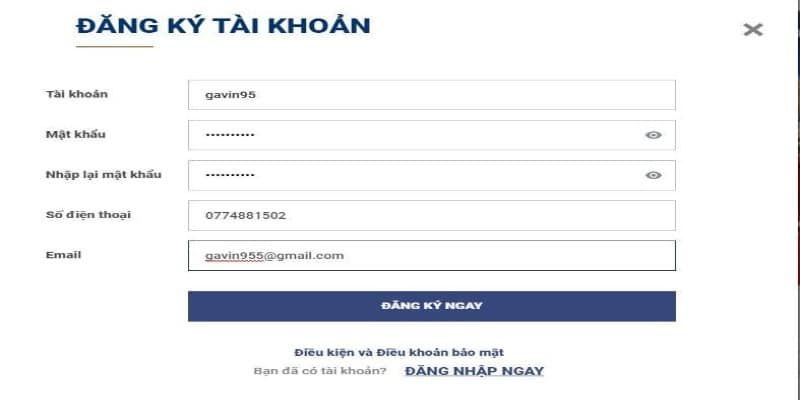 Hướng dẫn cách để đăng ký tài khoản tại nhà cái