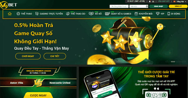 Tỷ lệ kèo tại V9Bet
