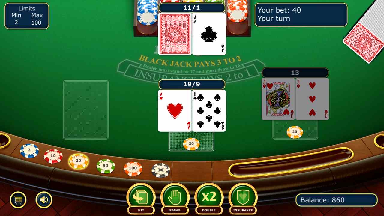BlackJack là trò chơi có luật chơi hấp dẫn tạo ra được những kịch tính