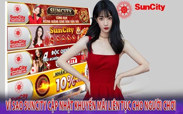 suncity liên tục cập nhật khuyến mãi cho người chơi