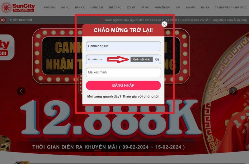 Hướng dẫn lấy lại mật khẩu đăng nhập cho tân thủ