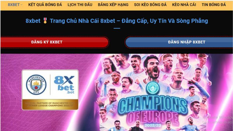 Nhà cái 8xbet xem bóng đá hay, đặt cược hấp dẫn